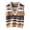 Beige, variant on Jane Wardrobe Womens Sweater Vest, V Neck Fair Isle Jacquard Knit Sleeveless Pullover Vintage College Loose Layering Waistcoat 3 Colors S-XL True To Size