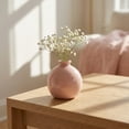 thumbnail image 6 of Unique Bargains Small Ceramic Bud Tiny Matte Decorative Vase Pink 2.6"L x 2.6"W x 2.8"H, 6 of 7