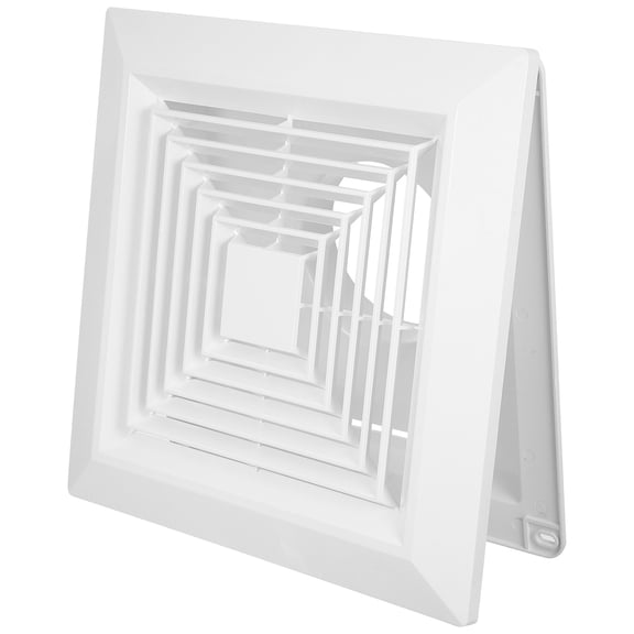 ELAYARD Exhaust Fan Cover White ABS Simple Installation Elegant Spacesaving Moisture Resistant