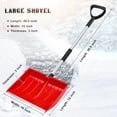 thumbnail image 2 of LOLIPPYY Snow Shovel for Shoveling with Deep Scoop Lightweight Red Design for Winter Outdoor Use, 2 of 8