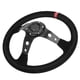 thumbnail image 2 of Volante universal de carreras de autos de 35 cm / 14 pulgadas con 6 pernos y bocina roja, 2 of 5