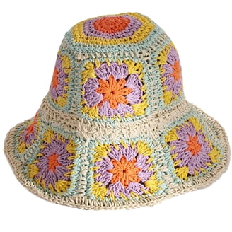WINDLAND Hand Knit Boho Hollow Out Hat Crochet Bucket Hat  display picture 2