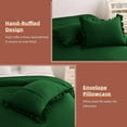 thumbnail image 6 of 1 Piece Luxury 5 Inch Two Layer Ruffle Comforter 550 GSM All Season (Twin/Twin XL Size) Premium Super Soft - 800 TC, 100% Egyptian Cotton- Solid Green Colour, 6 of 7
