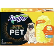 Swiffer Duster Multi-Surface Pet Heavy Duty Refills with Febreze Odor Defense, 6 Count