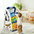 thumbnail image 3 of Gymax 3-in-1 Kids Art Easel Double-Sided Tabletop Easel w/Art Accessories Blue, 3 of 9