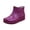 Purple, variant on Women's Fashion Rain Boots Warm Water Proof Rubber Boots Low Cut Short Tube Plastic Water Shoes
