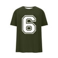 thumbnail image 6 of DPTALR Men's Fashion Printed Round Neck Short Sleeve Casual Pullover Top,Green,Big Men's,Tall Men's XL，Young Men's, 6 of 6