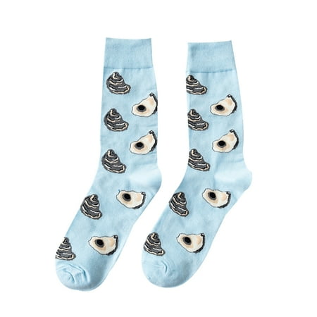 

Men Autumn Winter Seafood Socks Boys Cotton Cartoon Cute Hose Couples Style Stretchy Hosiery