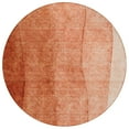 thumbnail image 2 of 8' Red Copper And Terra Cotta Round Ombre Washable Indoor Outdoor Area Rug, 2 of 5