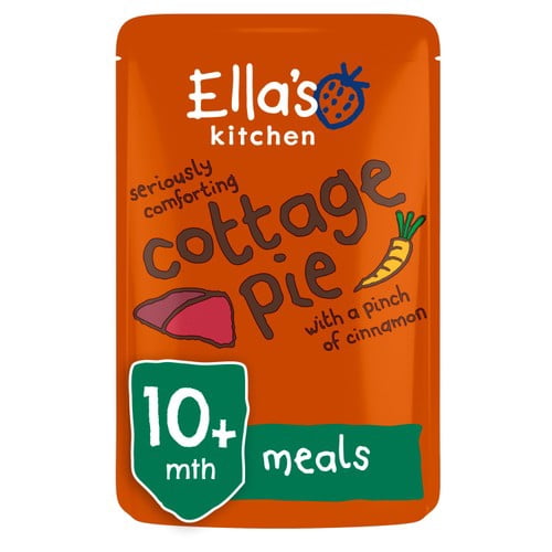 Ella's Kitchen Cottage Pie Baby Food Pouch 10+ Months 190g, British Import (Pack of 2)