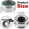 thumbnail image 2 of Trailer Bearing Dust Cap 2.72in Trailer Axle Dust Cap with 8 Rubber Plugs Heavy Duty Grease Covers Bolt Metal Trailer Hub Dust Caps Replacement for Most 7000-8000lbs Axles Dexter Trailer Camper RV…, 2 of 7