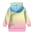 thumbnail image 3 of XADYUY Girls Hoodies 7-8 Cute Preppy Hooded Sweatshirts for Girls Gradient Long Sleeve Girls Pullover Sweatshirt Aesthetic Winter School Clothes for Teen Girls with Pocket,3-4 Years, 3 of 5