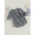 thumbnail image 4 of nvzhuang Baby Boys Girls Sweater Rompers Long Sleeve Infant Jumpsuits Toddler Clothes Bodysuits, 4 of 7