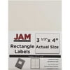 "JAM Paper Shipping Address Labels, Large, 3 1/3"" x 4"", Ivory, 120/pack"