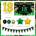 thumbnail image 6 of 40th Birthday Decoration Green, Happy 40th Birthday Banner for Women Men, 40th Birthday Balloons Green and Black 40th Birthday Bunting Flag Gold 40 Foil Balloon for Her Him 40 Year Old Birthday, 6 of 6