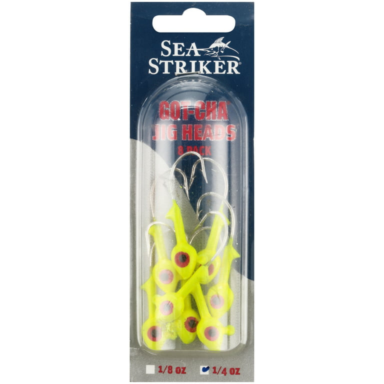 Sea Striker Got Cha Grub Head 3/8oz Chartreuse