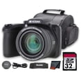 thumbnail image 1 of Kodak PIXPRO AZ255 16MP Digital Camera, 25X Optical Zoom, 1080p Video, 3" LCD, Black with 32GB Memory Card & Camera Case, 1 of 6