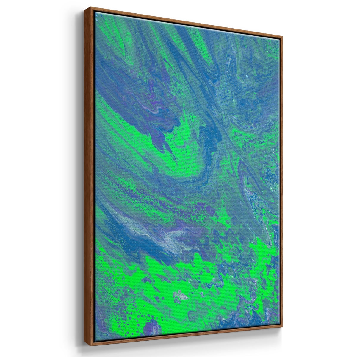 M93 Framed Premium Gallery Wrapped Canvas - Ready to Hang - 25 x 37 - Walnut Floating Frame