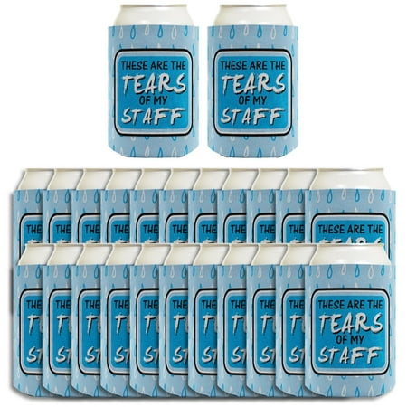 

ThisWear Funny Manager Gifts These Are The Tears of My Staff 24-Pack Can Coolie Drink Coolers Coolies Square