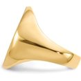 thumbnail image 3 of 14k Yellow Gold 20.0x16.5mm Open Back Men's Signet Ring - Ring Size 9.0, 3 of 8