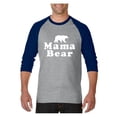 thumbnail image 1 of MmF - Mens Raglan Sleeve Baseball T-Shirts, up to Size 3XL - Mama Bear, 1 of 4