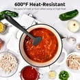 thumbnail image 4 of U-Taste 600°F High Heat Resistant 14in Extra Large Silicone Spatula, BPA-Free Food Grade Kitchen Cooking Baking Mixing One Piece Seamless Flexible Rubber Bowl Scraper for Nonstick Cookware (Black), 4 of 10