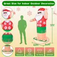 thumbnail image 3 of Christmas Inflatable Santa Claus Outdoor Yard Decorations 7ft Blow Up Giant Hawaiian Animated Hula Santa Inflatables Shaking Dance Xmas Blowups Led Lights Outside Lawn Holiday Vacation Decor, 3 of 7