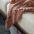 thumbnail image 4 of Decorative Throw Blanket  - 50x60in Soft Knit with Delightful Fringe Edges for a Sophisticated and Cozy Touch to Your, 4 of 8