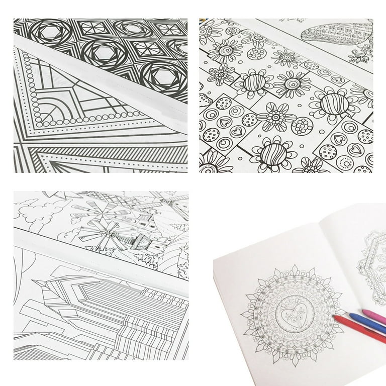 Bundle of 10 Relaxation Mandalas for Paper Cutting or Coloring Book