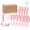 Light Pink, variant on 24-Piece Plastic Champagne Flutes Set – 8.7" Premium Shatterproof Stemware for Weddings, Parties, and Celebrations – Elegant Reusable Toasting Glasses