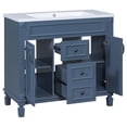 thumbnail image 3 of 36" Modern Bathroom Vanity Cabinet without Top Sink Combo Set, Freestanding Storage Cabinet with 2 Closing Doors and 2 Drawers, 3 of 8