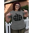 thumbnail image 4 of XCHQRTI Pumpkin Plus Size Women Tshirt Its Fall Yall Thanksgiving Short Sleeve Graphic Tees, 4 of 7