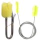 thumbnail image 1 of GOOHOCHY cepillos de cocina en forma de U para limpiar la entrada y salida de vidrio del acuario, herramientas de limpieza para el hogar (amarillo), 1 of 8