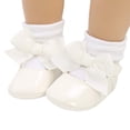 thumbnail image 3 of Zapatos planos de vestir para niñas y bebés, zapatos de fiesta de Boda de Princesa con lazo, zapatillas de suela suave antideslizantes, zapatos ligeros para recién nacidos, 3 of 7
