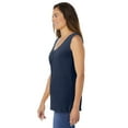 thumbnail image 3 of Woman Within Plus Size Perfect Sleeveless Shirred V-Neck Tunic, 3 of 6