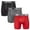 Black/Red/Charcoal Heather, variant on Head Mens Performance 3-pk. Boxer Briefs