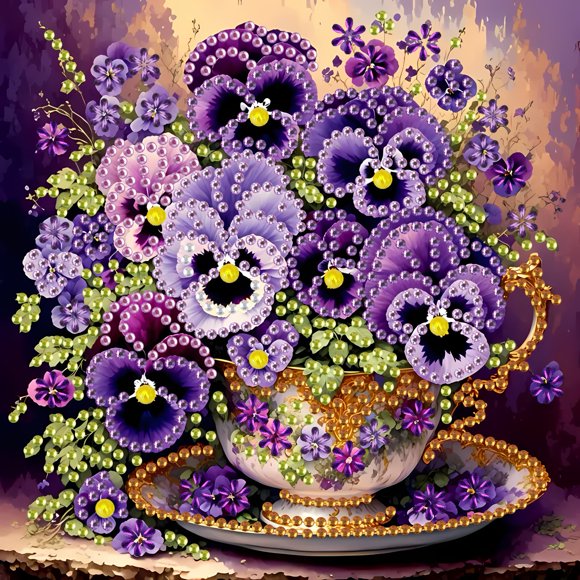 Nuevo set de pintura con diamantes 5D irregulares, set de pintura con diamantes para adultos, set de pintura con diamantes de cristal sin marco de 15×20 pulgadas (40×50 cm).,EXZ189-1