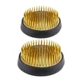 thumbnail image 1 of MasteelfCA 2Pcs Flower Arrangement Needle Base Gardening Tools with Gum Cover (Silver), 1 of 7