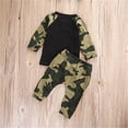 thumbnail image 4 of Camouflage Newborn Baby Boy Long Sleeve T-shirt Top Pants 2PCS Outfit Autumn Kid Clothes Sets 0-24M, 4 of 10