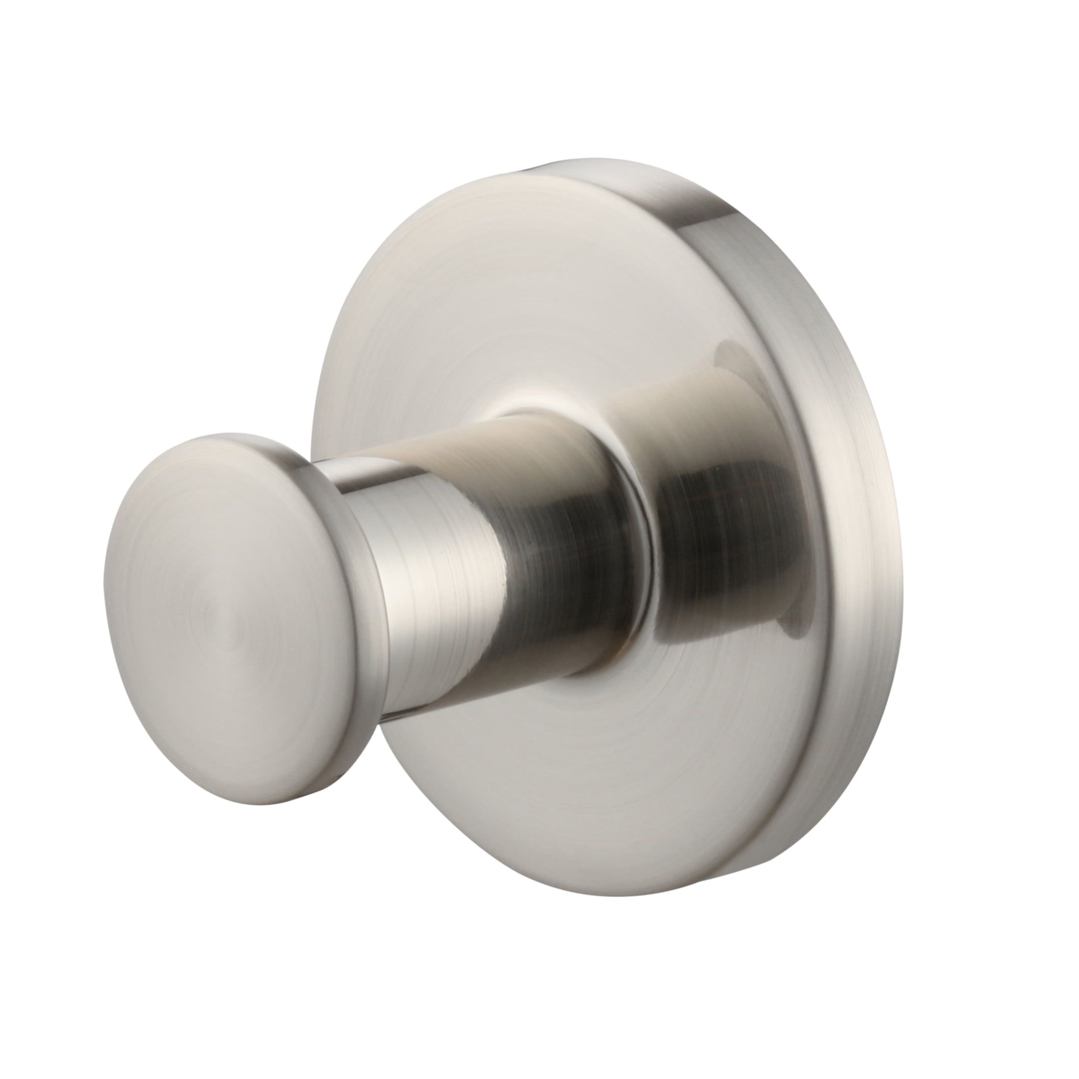 Mainstays Modern Round Robe Hook in Satin Nickel, 2 Pack