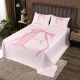 thumbnail image 2 of Erosebridal Cartoon Initial F Coverlet Set Twin, Kawaii Ribbon Bedding Set, Teens Princess Decor, 2 of 5
