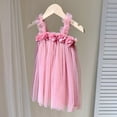 thumbnail image 5 of Povozer Tulle Tutu Dress for Toddler Girls Mesh Dress Princess Dress(Pink,5-6Y), 5 of 6