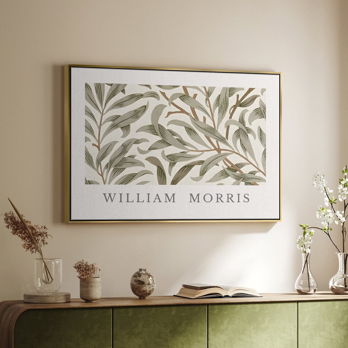 Vintage Botanical Print-LXIII By Wexford Home Framed in Gold Wood Gallery Wrapped Canvas 25 in. x 37 in.