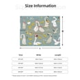 thumbnail image 5 of Yiaed Cute Farm Birds Print Blanket Throw Blanket Soft Cozy Flannel Blanket for Home Bed Sofa Couch Chair-50"x40", 5 of 6