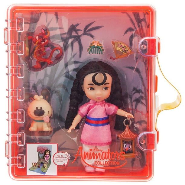 Disney Animators Little Collection Mulan Mini Doll Playset New With