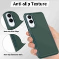thumbnail image 6 of Dteck Phone Case for Samsung Galaxy S25 Edge, Shockproof Rugged PC Hard Shell Protection TPU Soft Shell Cushioning for Samsung Galaxy S25 Edge 5G Non-Slip Double Layer Protection Cover, Darkgreen, 6 of 6