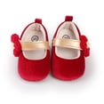 thumbnail image 6 of Yoyauz Baby Girl Mary Jane Shoes Anti Slip Rubber Sole Ballet Slippers Princess Dress Wedding Shoes Newborn Kids Shoes Toddler Shoes（0-12 Month）, 6 of 11