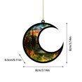 thumbnail image 3 of Colgante de decoración de árbol de Navidad acrílico 2D Fiudx Ofertas del día, 3 of 3