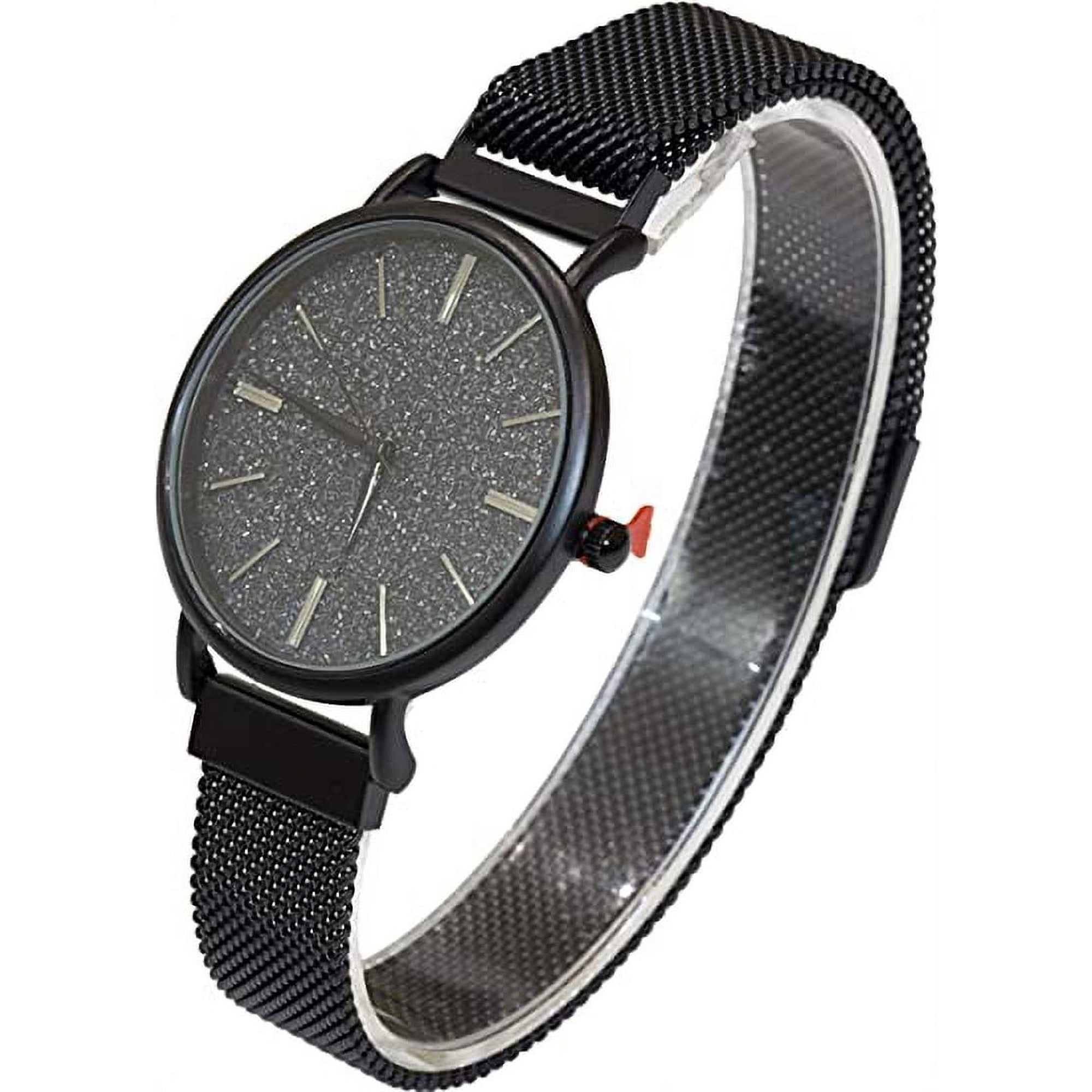 Blekon Women’s Minimalist Quartz Watch – Sparkly Dial, Magnetic Mesh Band, Elegant & Stylish Design