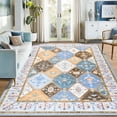 thumbnail image 5 of Ultrug Soft Boho Area Rug Moroccan Geometric Rugs Washable Carpet for Bedroom Living Room Home Decor,4'x6',Blue, 5 of 7